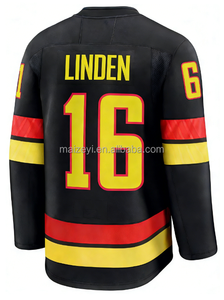 La Mejor Calidad, Cosido a Mano, Personalizable # 40 <span class=keywords><strong>Elias</strong></span> Pettersson # 43 Quinn Hughes # Camiseta Bordada de Hockey sobre Hielo Estadounidense de Brock Boeser Número 6 - Product Image 4