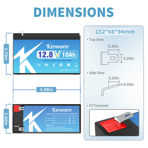 12.8V Golf arabası lityum pil paketi fotovoltaik enerji depolama bekleme güç kaynağı Lifepo4 demir lityum pil için RV - Product Image 5