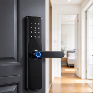 Cerradura Inteligente para Puerta con Huella Dactilar OEM de Fábrica, Aleación de Aluminio, Contraseña Digital, Manija Electrónica, Cerradura de Seguridad Inteligente para Interiores - Product Image 4
