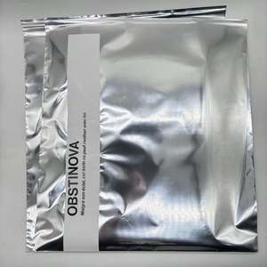 Custom LOGO Big Size Silver <b>Mailer</b> for Clothing Mailing Bags Metallic Aluminium Poly <b>Shipping</b> <b>Mailer</b> - Product Image 5