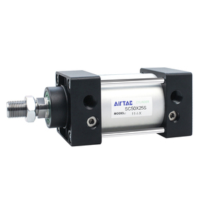 <span class=keywords><strong>Cylindre</strong></span> à piston double effet en aluminium AirTAC authentique, équipement d'automatisation industrielle, actionneur, tailles standard, machines - Product Image 1