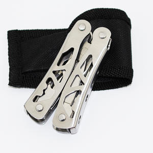 Pince multifonction en acier inoxydable, pliable, compacte, couteau et pince de camping d'extérieur avec étui, modèle Fak - Product Image 1