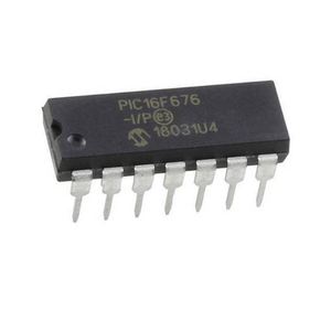 PIC16F676 PIC16F676-I/P Microcontrolador en Línea DIP-14, Circuitos Integrados Originales en Stock - Product Image 1