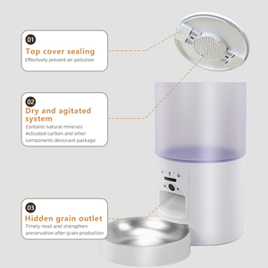 Intelligent Charge Automatic Dog Feeder APP Timed Portable <strong>Food</strong> <strong>Dispenser</strong> Solid Pattern Video Remote Control Plastic for <strong>Puppy</strong> - Product Image 6
