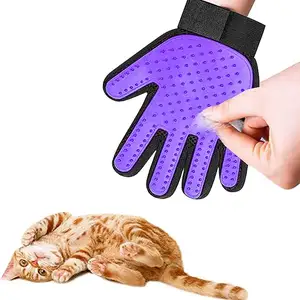 Premium demassage masaj eldiveni Premium silikon kedi ve kolay yıkama ve bakım için yapılan evcil hayvanlar için % köpek fırçası banyo eldiveni