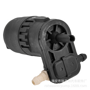 Bomba de lavado de parabrisas 1H6955651 377955761A 71740942 para Volkswagen Fiat Opel, motor eléctrico de pulverización de agua, plástico negro, metal y caucho - Product Image 3