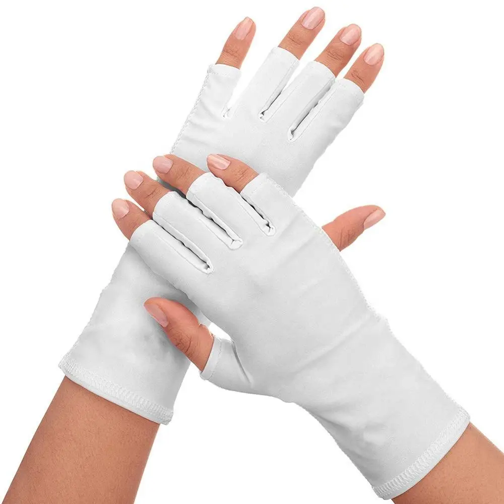 Guantes de protección solar Uv, herramientas de protección para manicura, secador de uñas