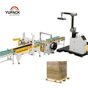 Érecteur de caisses automatique intégré à la fin de la ligne et palettiseur robotisé. Une solution transparente pour l'étanchéité et le scellement - Product Image 5