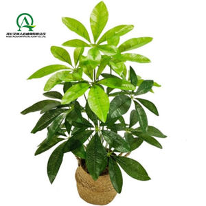 Feuillage Artificiel Feuille Verte Arbre Plantes <span class=keywords><strong>Sans</strong></span> Bonsaï En <span class=keywords><strong>Pot</strong></span> pour Home Office Party Garden Room Porche Porte D'entrée Décoration - Product Image 2