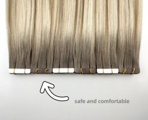 Extensiones de Cabello Humano Natural 100% con Cinta Adhesiva Invisible de Doble Cara Reflectante Hairmony de 3M Walker Tape - Product Image 2