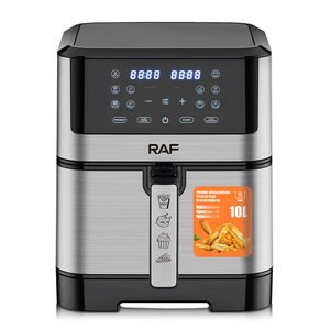 Nouvelle Friteuse à Air Multifonctionnelle en Acier Inoxydable Grande Capacité 10L, Four Électrique Intelligent Numérique Sans Huile - Product Image 4