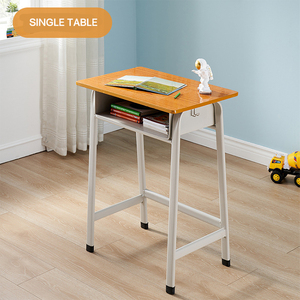 <span class=keywords><strong>Scrivania</strong></span> e Sedia <span class=keywords><strong>per</strong></span> Studenti in Legno Resistente con Telaio in Metallo, Design Moderno <span class=keywords><strong>per</strong></span> Scuola Primaria, Casa, Ufficio, Appartamento e Uso Commerciale - Product Image 4