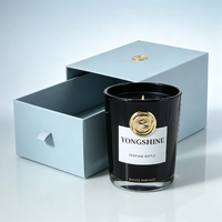 Offre Spéciale – Pot à bougie en verre transparent rond vide de 100 ml avec couvercle personnalisé pour parfums d'ambiance
