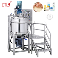 Pommade cosmétique multifonctionnelle Sauce Crème Mayonnaise Production Émulsifiant sous vide Chauffage Homogénéisation Mélangeur Équipement