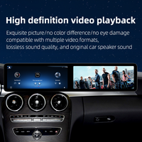 Autoradio Multimédia Écran de Navigation 25,6 Pouces Octa-Core CarPlay pour Mercedes Classe C W205 GLC X253 2011-2022