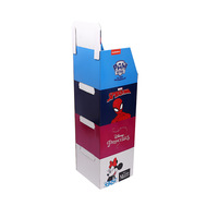 Échantillon de présentoir publicitaire en carton pour supermarché, présentoir à chaussettes, type plateau pour centre commercial X35, commerce transfrontalier Europe