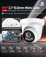 Cámara IP OEM de 8MP con Doble Luz y IA, Zoom Motorizado 5X, 2.7-13.5mm, PoE, H.265, VCA, Detección Facial, Compatible con NDAA, Audio Bidireccional