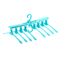 Cintre en tissu durable 8 en 1 antidérapant et peu encombrant cintres pliants en plastique magiques
