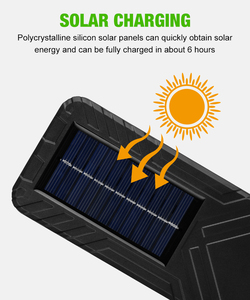 Panneau solaire de charge automatique haute efficacité, lumineux, extérieur, étanche, moderne, télécommande, capteur de mouvement, 2 LED blanc chaud - Product Image 2