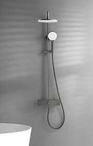 Nouvelle Robinet Mural en Laiton Poli à Longue Durée de Vie avec Cartouche Céramique, 3 Voies, Température Constante, pour Hôtels, Spas, Appartements, Jet Doux, Pluie Carrée - Product Image 2