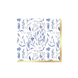 ชุดอุปกรณ์จัดเลี้ยงธีมดอกไม้สีฟ้า DAMAI ชุดจานกระดาษลายปั๊มร้อนสำหรับงานเลี้ยงน้ำชา พร้อมผ้าเช็ดปาก แก้ว และชุดภาชนะสำหรับรับประทานอาหาร - Product Image 5