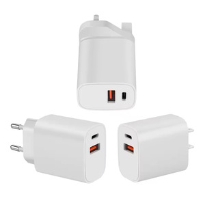 อะแดปเตอร์ชาร์จไฟแบบติดผนัง USB คู่ 20W รองรับ USB-C PD และ QC3.0 ชาร์จเร็ว สำหรับแล็ปท็อป แท็บเล็ต และโทรศัพท์ - Product Image 1