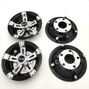 轮罩组4,8英寸10英寸镀铬黑色 - Product Image 3