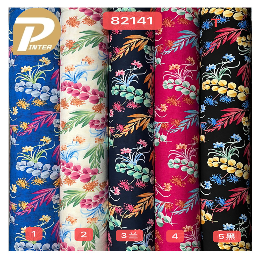 2024 New Fashion Custom Pattern Design Printed Woven 100% Rayon Fabric for Sleepwear & Skirts Lightweight High Quality