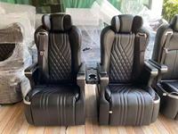 Sièges en cuir aéronautique de luxe universels pour Sprinter Van Vito BUS avec fonctions de massage et de fauteuil pivotant ventilé