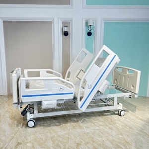 Cama UCI de dos funciones Manual más vendida, garantía de 5 años, cama médica para el cuidado del hogar, cama de Enfermería de Metal para pacientes de <span class=keywords><strong>Hospital</strong></span> - Product Image 3