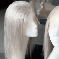 Perruque 2026 Noblest 100% Cheveux Humains, Dentelle Suisse Complète, pour Femme, Nœuds Simples, Aspect Cuir Chevelu Naturel, Luxe Blond Platine Glacé