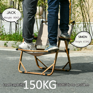 Silla Kermit de Aluminio de Grado Aeronáutico, Silla Plegable Reforzada con Doble Remache, Silla Ligera de Primera Calidad para Exteriores, Ideal para Glamping de Alta Gama - Product Image 3