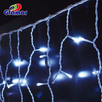 Guirlande lumineuse LED en forme de glaçons pour décoration de Noël, utilisation en extérieur/intérieur, blanc chaud, 2021