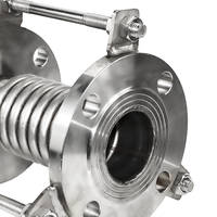 Compensateur de dilatation axial à soufflet à bride en acier inoxydable avec tirants DN50 DN80 DN100 DN150 DN200