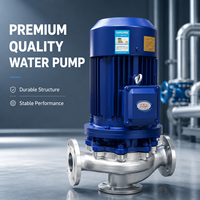 Pompa Booster Sentrifugal Vertikal 60Hz, Low Noise, Flange, Tekanan Tinggi, Pompa Air Senyap untuk Pasokan Air Rumah Tangga