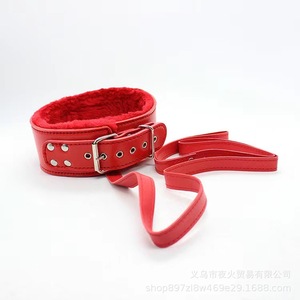 Juguetes sexuales para adultos, productos SM, cuidado de la salud sexual para parejas, collares de cuero PU, collares de felpa, calentadores de cuello, juguetes sexuales, fábrica - Product Image 2