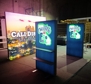 10*10 Fuß Custom Printed Messestand Tragbarer hintergrund beleuchteter Hintergrund LED-Messestand mit Licht hintergrund - Product Image 2