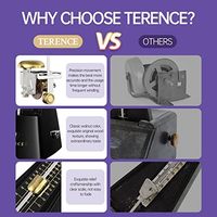 TERENCE Black Guitar Metronome Piano Violin Drums Other Instruments Accurate Beat Tempo Track Beginners Musical Accessories
