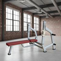 Banc de musculation commercial pour salle de sport, banc de musculation durable en métal plat pour exercices de développé couché