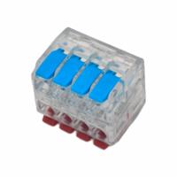Borne de connexion à levier double niveau LT-544, 4 voies par niveau, boîtier PC pour le câblage de panneaux d'éclairage multi-circuits