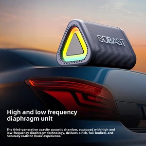 Sobes S21 Inalámbrico, Subwoofer de Plástico Resistente al Agua 5.3, Audio Bidireccional, Salida de 5W, Batería Integrada, Control Táctil, Portátil - Product Image 3