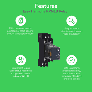 Relé Intermedio RXM4LB2JD Miniatura Enchufable - Harmony RXM4L 4 C/O 12 V 3 A con LED - Product Image 4