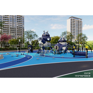 Equipo de Juegos Infantiles para Exteriores, Casa de Juegos para Niños, Tubería Galvanizada, Material LLDPE, 1 Año de Garantía, Razonable - Product Image 2