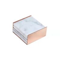 Plateau à tasses et sous-tasses à thé et à café, nouveaux Design uniques, plateau en pierre de marbre, ensemble de tasses avec support en métal, dessous de plat en Agate de luxe