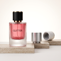 Flacon de parfum en verre transparent avec embout fileté, flacon pulvérisateur vide pour parfum, emballage cosmétique personnalisé avec logo
