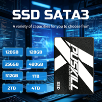 PUSKILL 2.5 Inch SATA3 SSD 120GB 128GB 256GB 512GB 1TB 530MB/s Drive Solid State Internal Kecepatan Tinggi untuk Desktop/Laptop