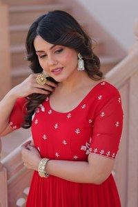 Colección de vestidos de rayón modernos de diseñador Premium, bordado de cuentas florecientes de imitación listo para usar, trabajo para fiestas, indio pakistaní - Product Image 6