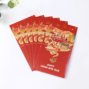 Sobres Rojos de Estilo Nuevo para el Año Nuevo Chino, Sobres Personalizados para Dinero con Estampado en Caliente - Product Image 6