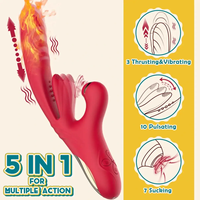 Heiz funktion Schub dildo vibrator Sexspielzeug für Erwachsene Klitoris stimulator Pulsieren Saugen G-Punkt Kaninchen Vibrator für Frauen