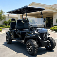 Carrito de Golf Eléctrico Todoterreno de 4 Plazas con Neumáticos para Arena, para Playa y Dunas, Marca Privada